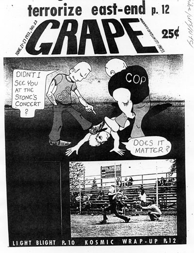 Cover of the The Grape, 21-27 June 1972